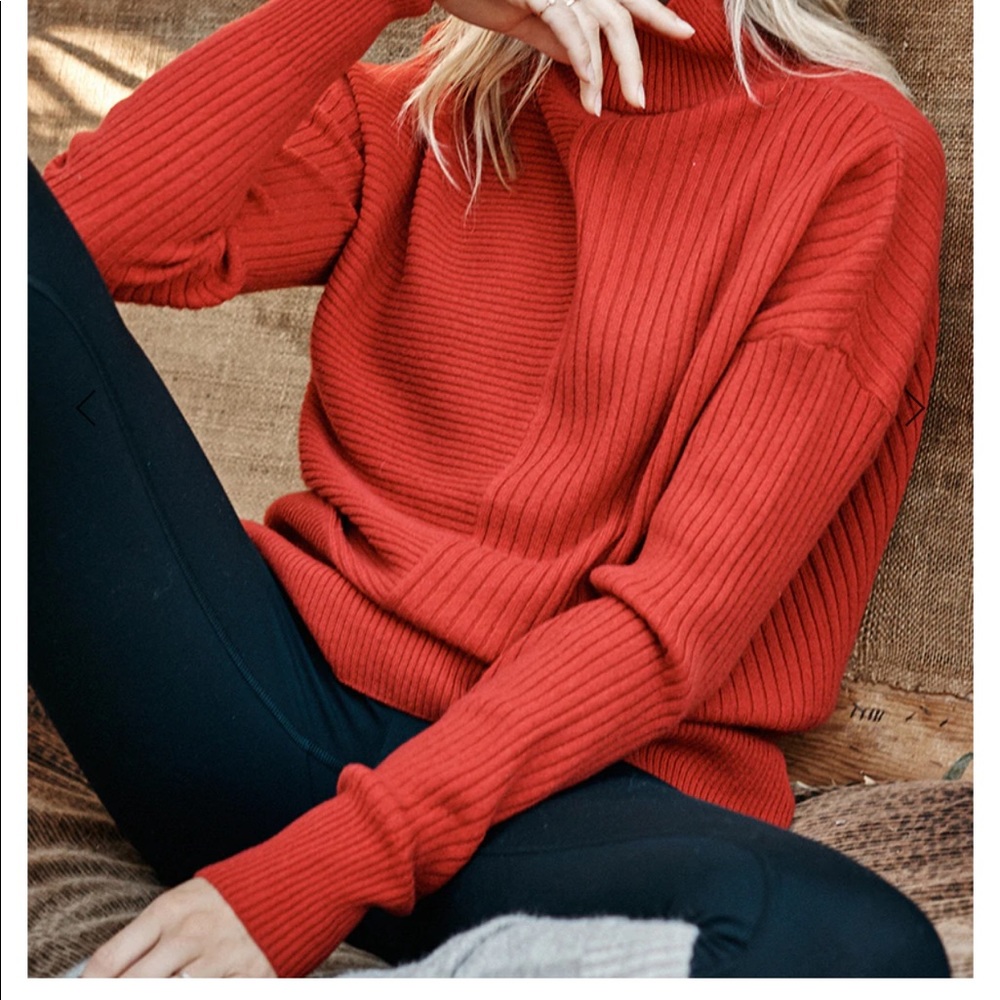 Summersalt Luxe Cashmere Blend Funnel Neck Sweater
